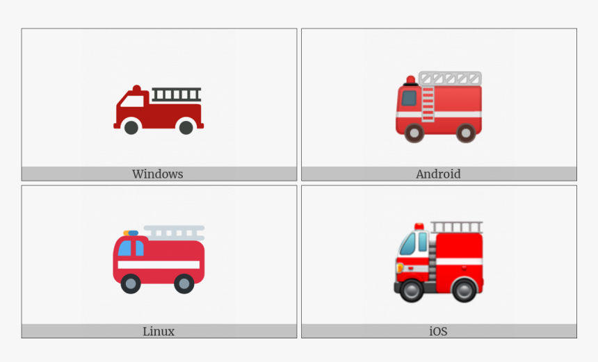 Fire Engine On Various Operating Systems - Commercial Vehicle, HD Png Download