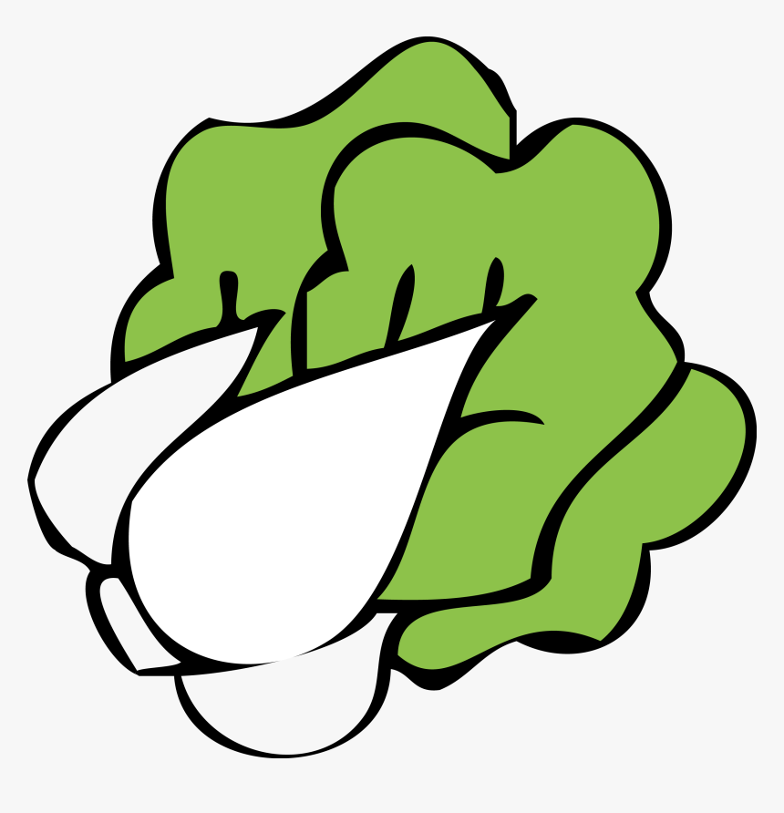 Cartoon Bok Choy Napa Cabbage - Bok Choy Cartoon Png, Transparent Png