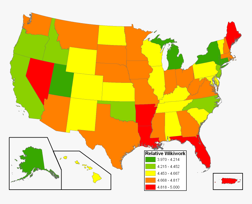 Usrd Wikiwork Test - Largest Religion In Each State, HD Png Download