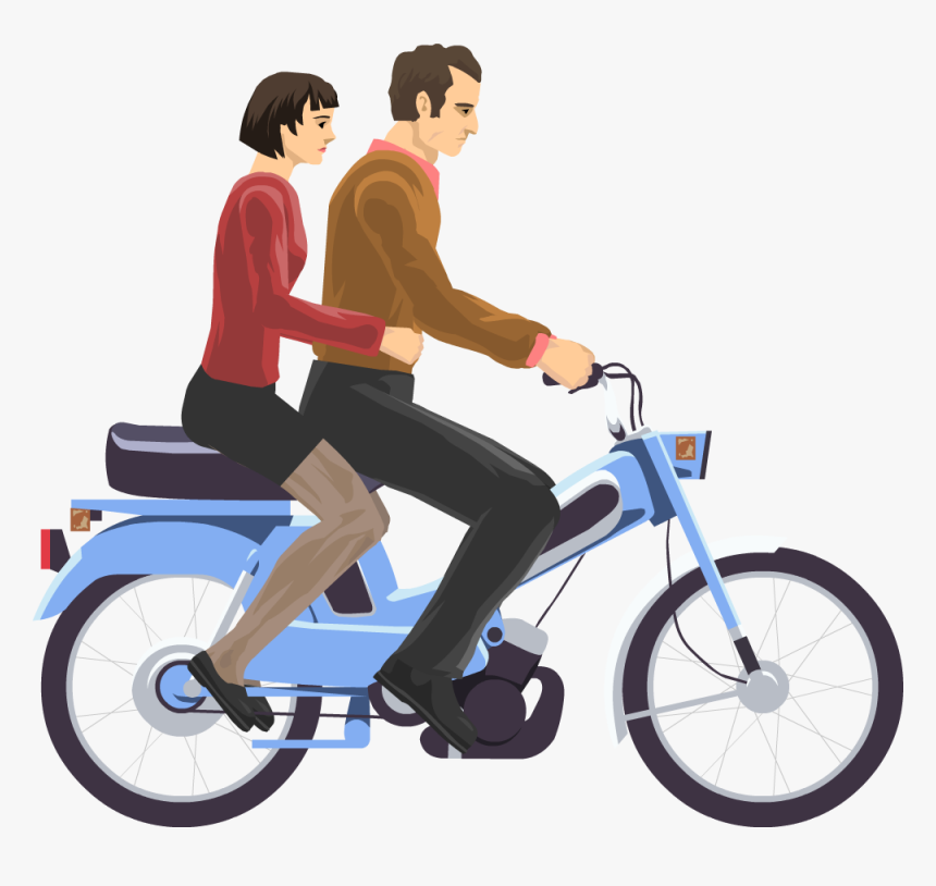 Moped Couple - Happy Wheels Characters, HD Png Download