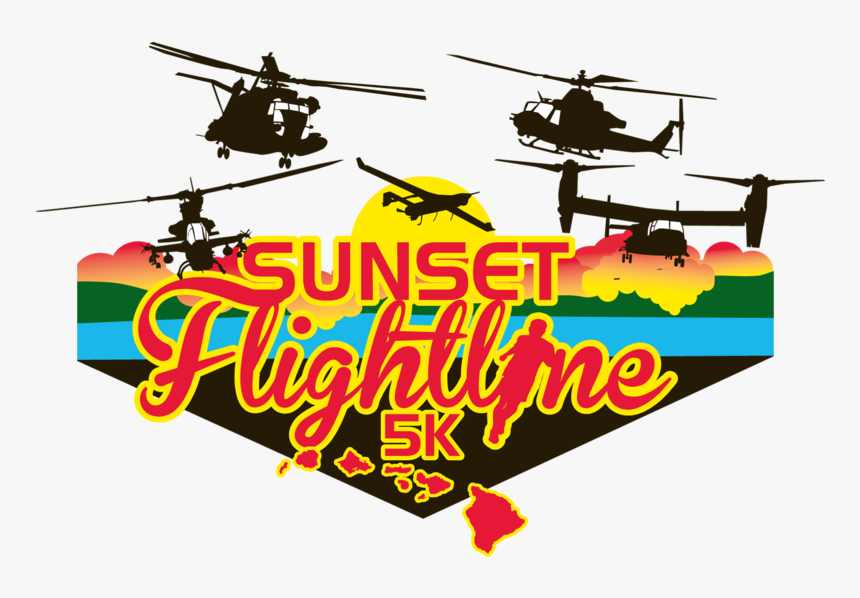 Sunset Flight Line 5k - Helicopter Rotor, HD Png Download