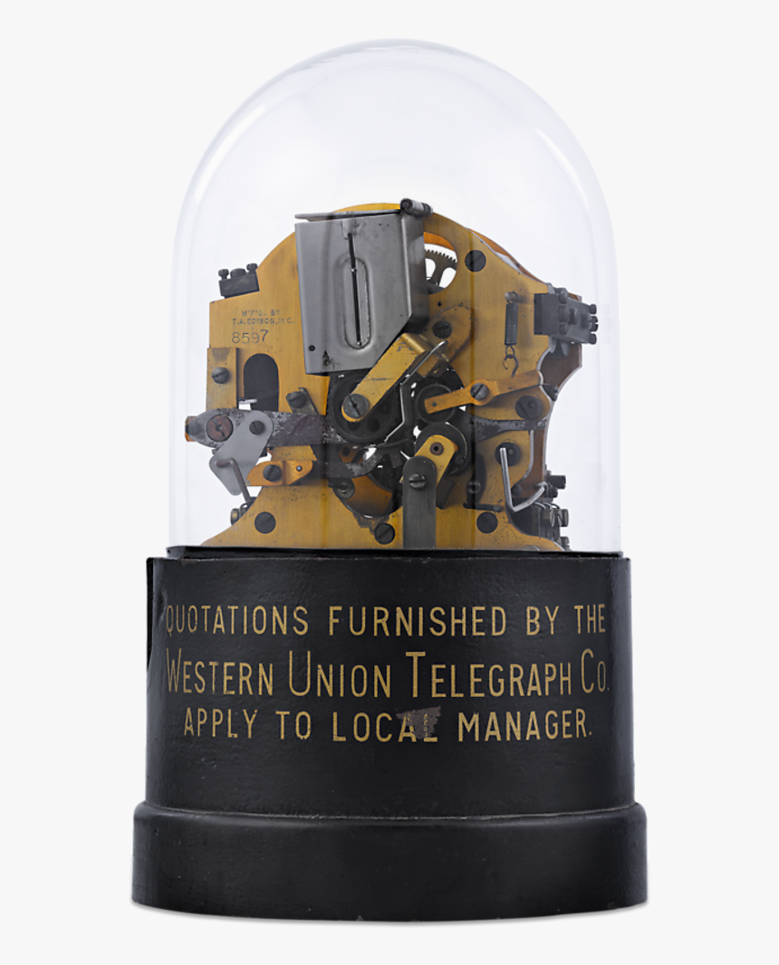 Western Union Self-winding Stock Ticker - Ticker Tape Stock Photo Antique, HD Png Download