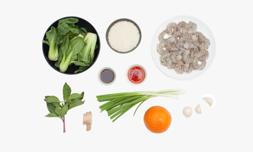 Pan-fried Orange Shrimp With Sautéed Scallions & Bok - Superfood, HD Png Download