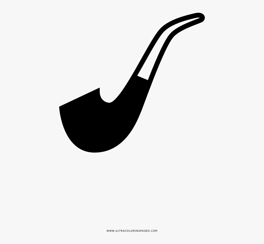 Tobacco Pipe Coloring Page - Pipas Blanco Y Negro, HD Png Download