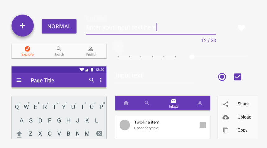 Transparent Google Play Button Png - Material Design Android Png, Png ...
