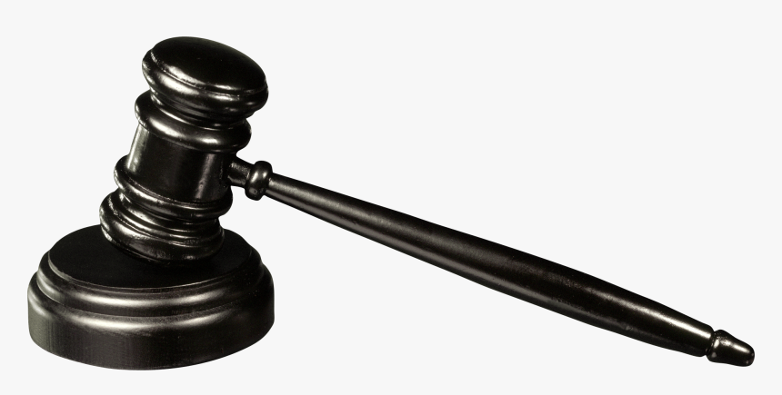 Gavel Png - Black And White Gavel And Hammer, Transparent Png