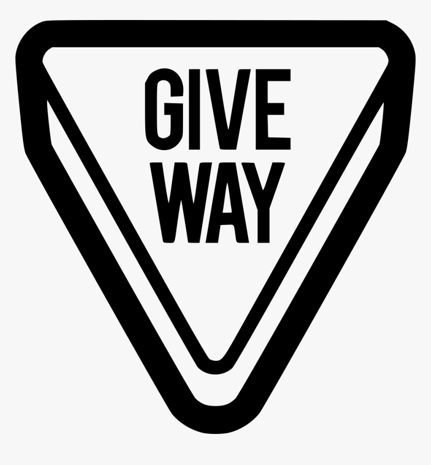 Sign Road Traffic Give Way Attention - Sign, HD Png Download