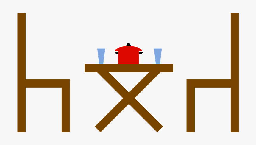 Table Chairs Dinner - Dinner, HD Png Download