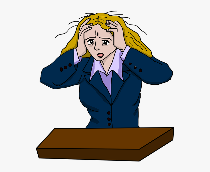 Stressed Woman, Stress, Stressed, Tension, Pressure - Stress Girl Png, Transparent Png