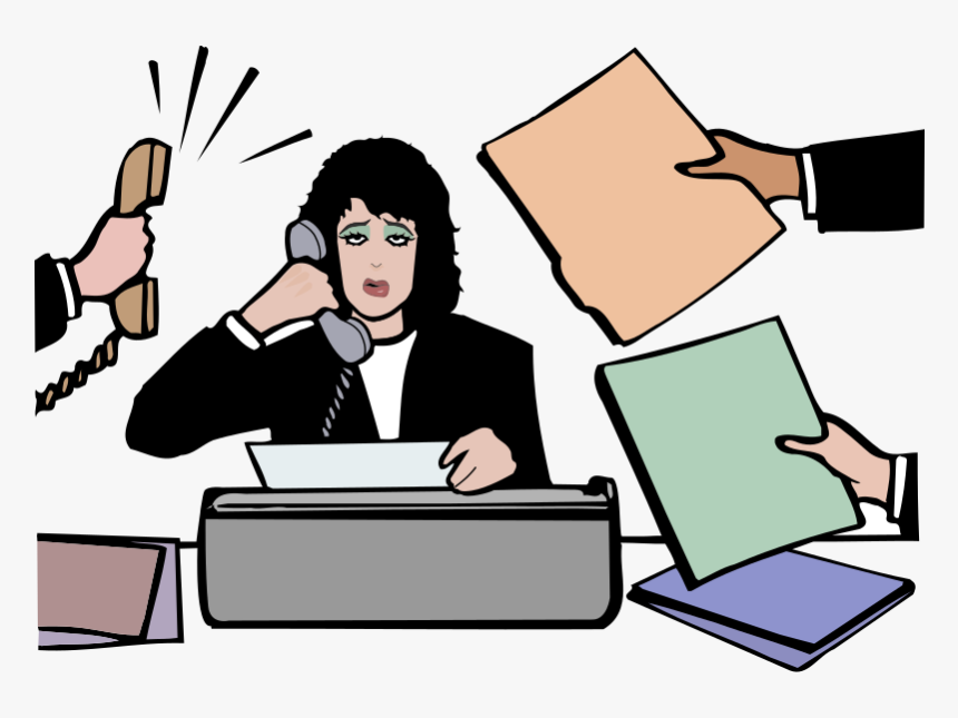 Stress Clipart Stressed Employee - Stressed Transparent, HD Png Download