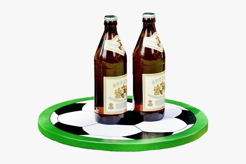 Tray, Wooden Tray, Beer, Celebration, Football - Glass Bottle, HD Png Download