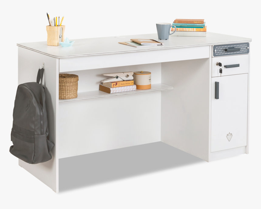 Стол Белый Письменный Детскую, HD Png Download