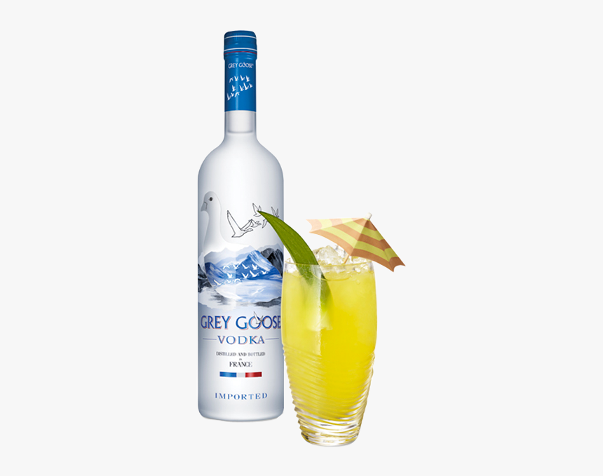 Grey Goose Une Journee Cocktail Shot With Bottle - Liquor, HD Png Download