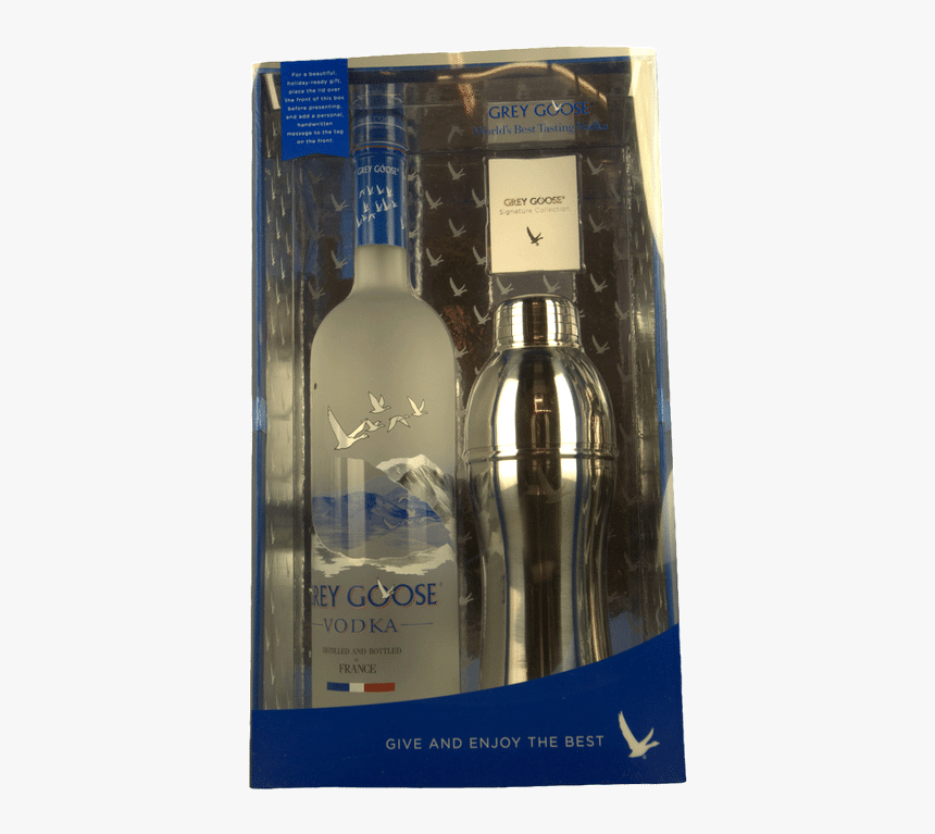 Grey Goose Gift W Shaker - Glass Bottle, HD Png Download
