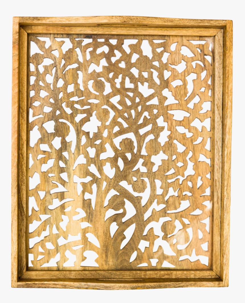Wood And Glass Serving Tray , Png Download - Picture Frame, Transparent Png