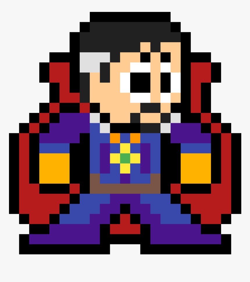 Pixel Art Iron Spider , Png Download - Dr Strange Pixel Art, Transparent Png