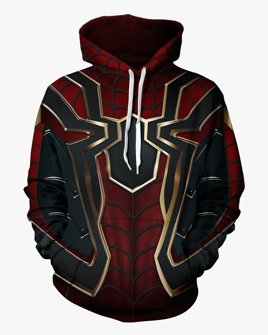 Infinity War Spiderman Hoodie, HD Png Download