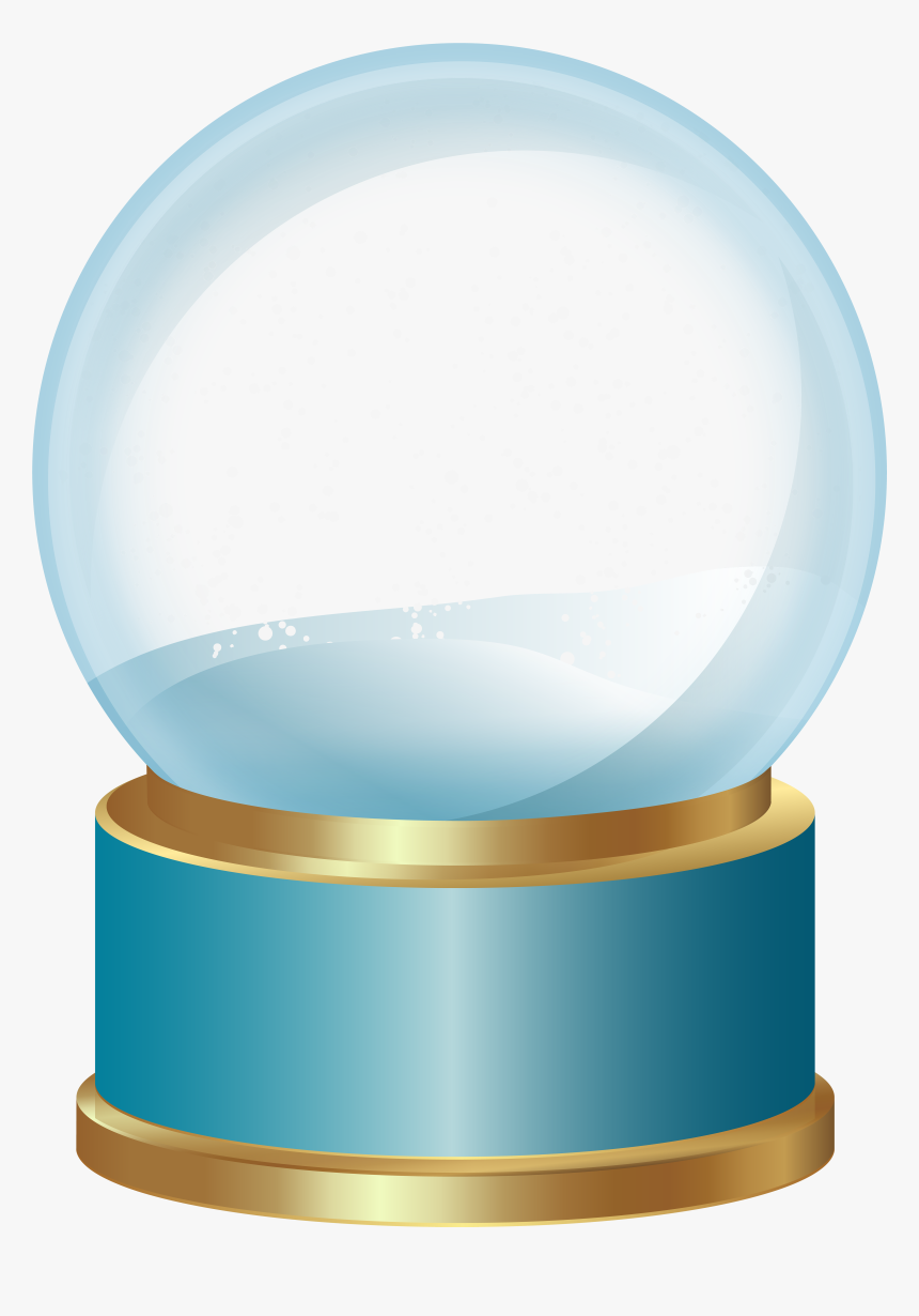 Empty Snow Globe Blue - Transparent Snow Globe Png, Png Download