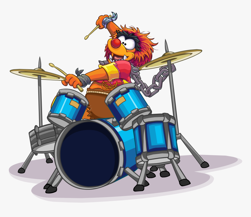 Transparent Drums Clipart - Animal Muppets Club Penguin, HD Png Download