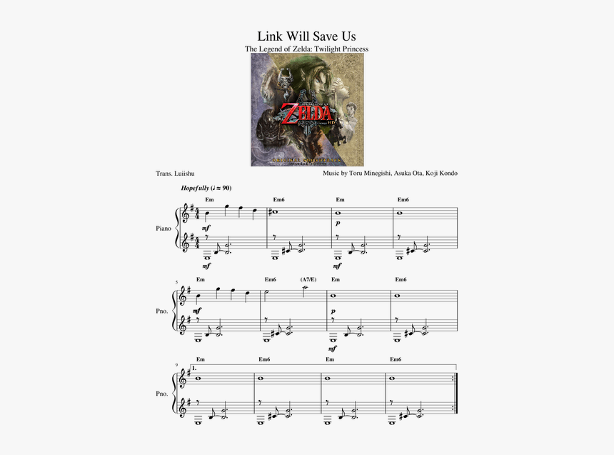 Botw Stables Harp Sheet Music, HD Png Download