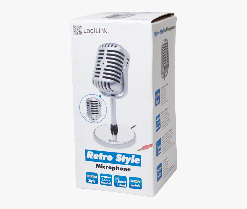 Logilink Retro Style Microphone, HD Png Download