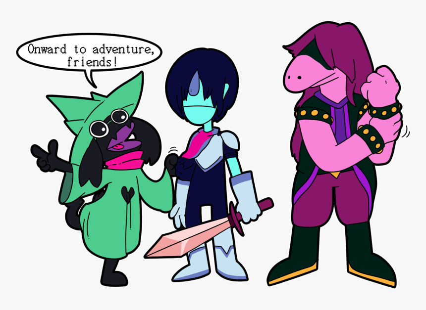 Onward To Adventure Friends Vertebrate Fictional Character Fanart Ralsei Susie Deltarune Hd Png Download Transparent Png Image Pngitem - ralsei roblox hat