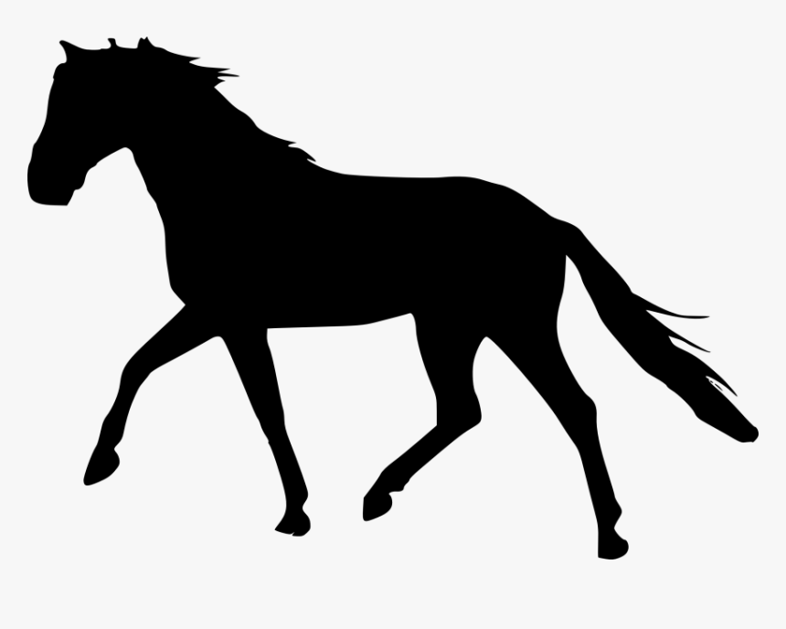 Horse Silhouette Png - Transparent Silhouette Of Horse, Png Download