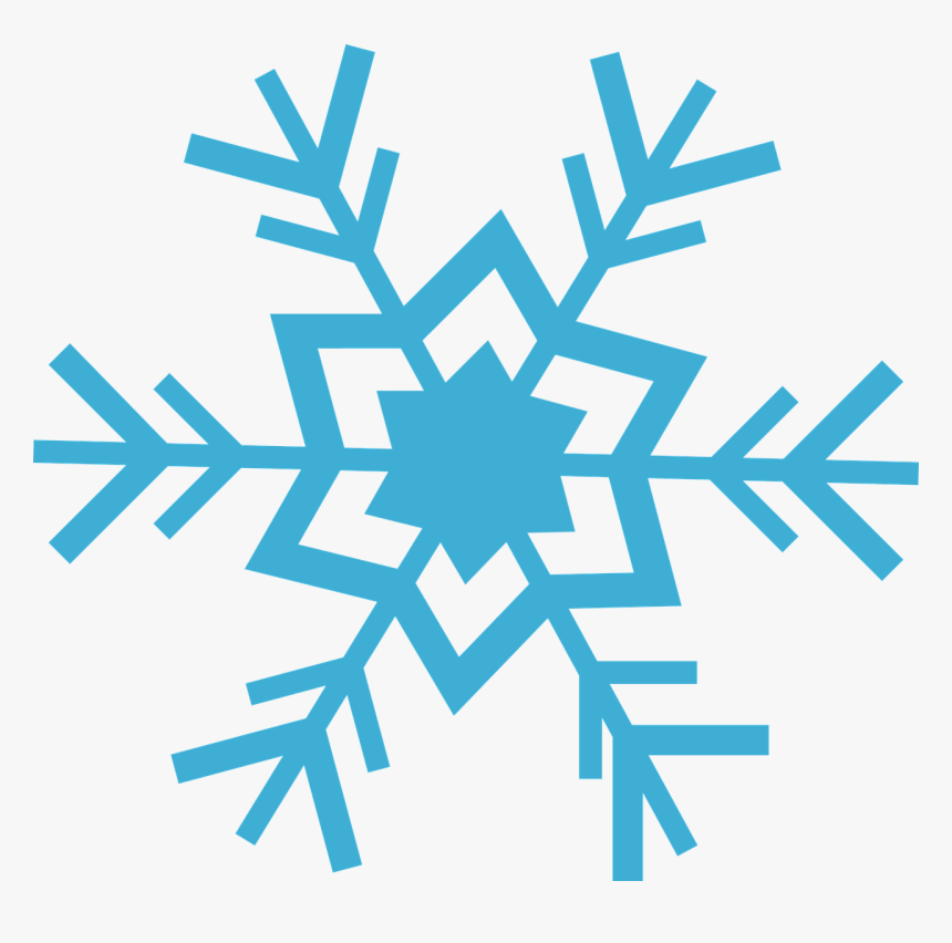 Flake Snow Blue Free Photo - Transparent Snowflake, HD Png Download