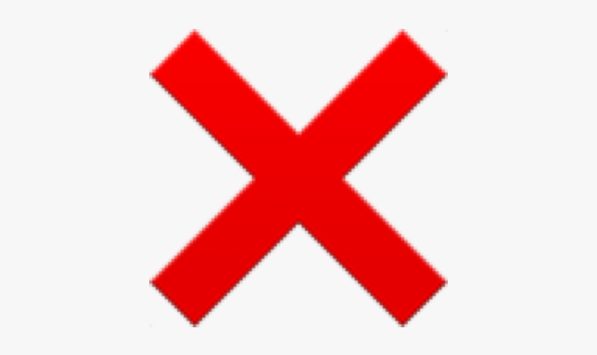 Follow @black And White Edit For Follow - Modern Red X, HD Png Download