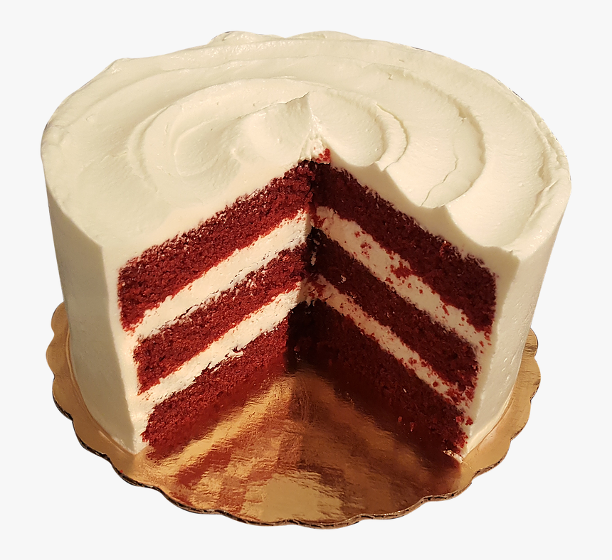 Three Layer Round Cake Red Velvet, HD Png Download