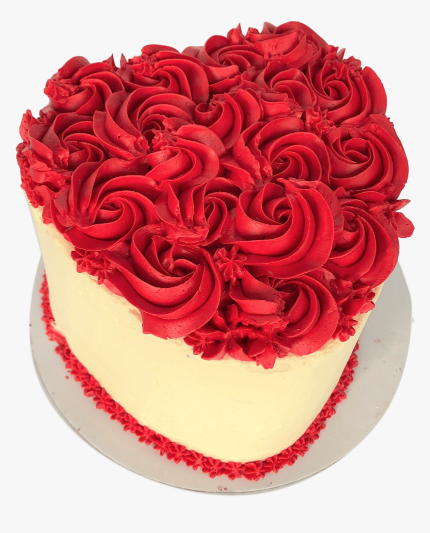 Red Velvet Heart Cake - Birthday Cake, HD Png Download