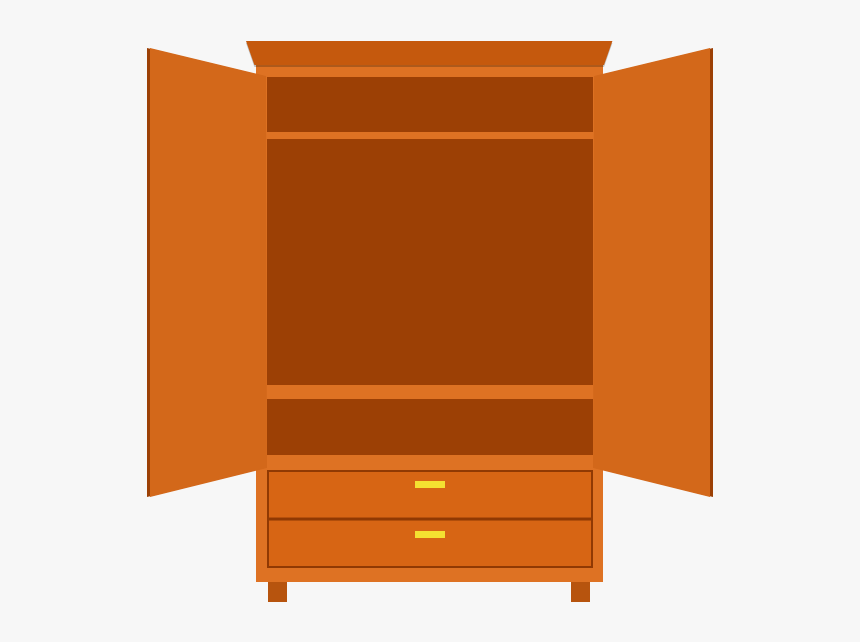 Wood Wardrobe - Cupboard, HD Png Download