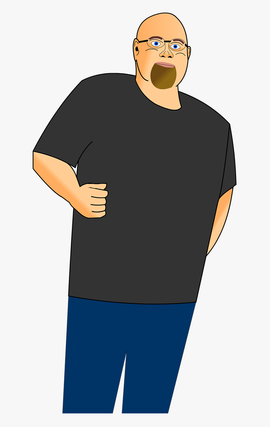 Cartoon Person Glasses Free Photo - Person With Glasses Cartoon, HD Png Download