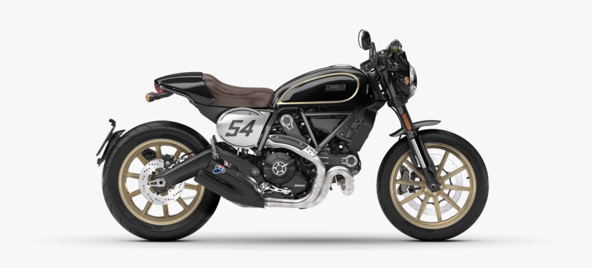 Transparent Motorcycle Standard Style - Ducati Scrambler Cafe Racer 2019, HD Png Download