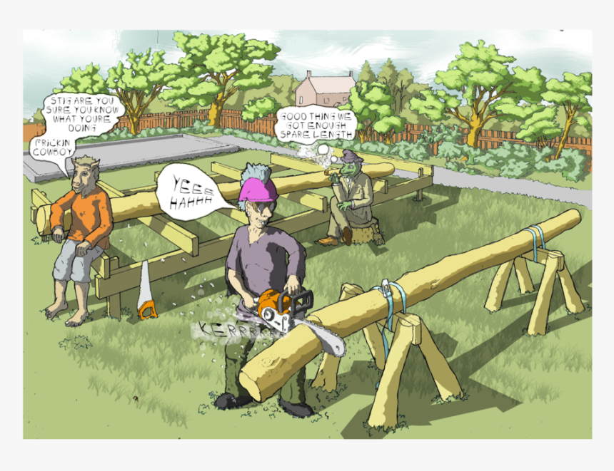 Square Cut Round Log 2018-5 - Cartoon, HD Png Download