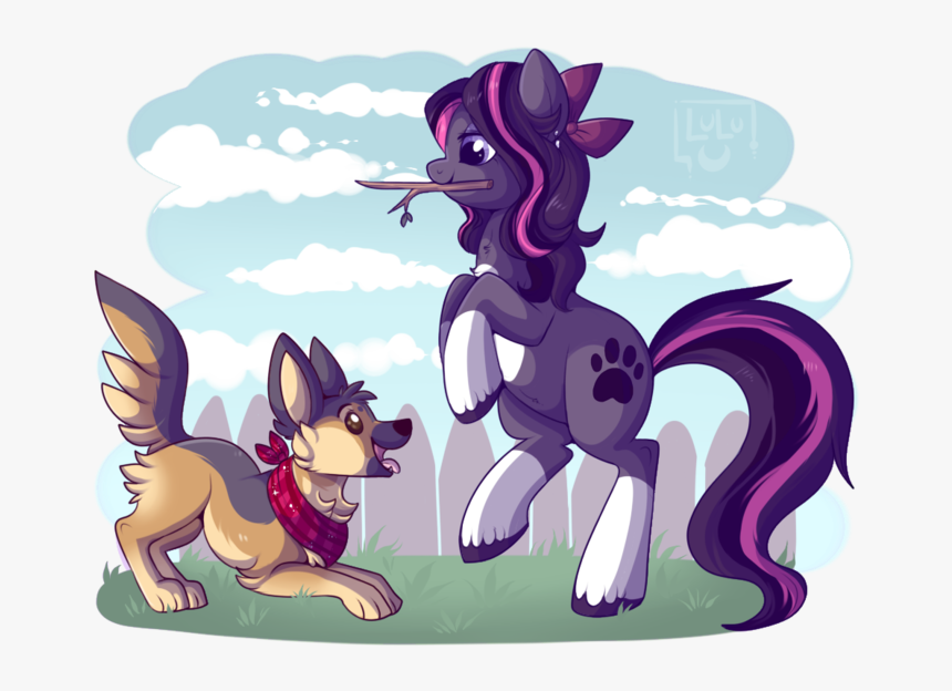 German Shepherd Female Animated, HD Png Download