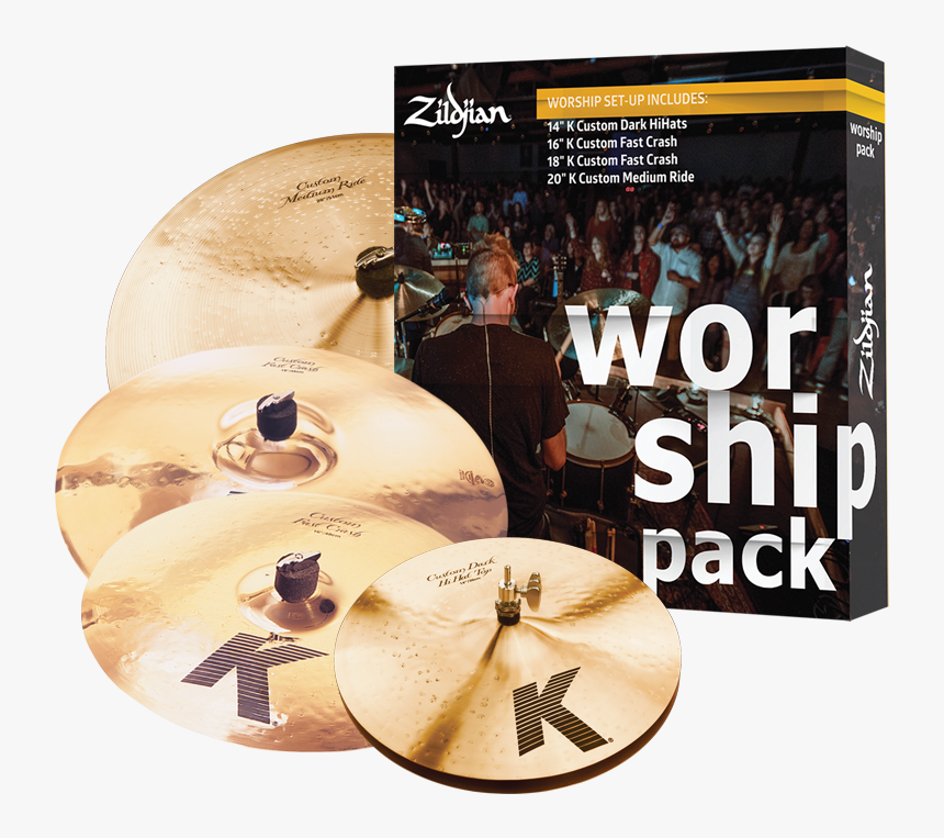 Zildjian K Custom Series Cymbal Set Worship - Zildjian Worship Cymbal Pack, HD Png Download