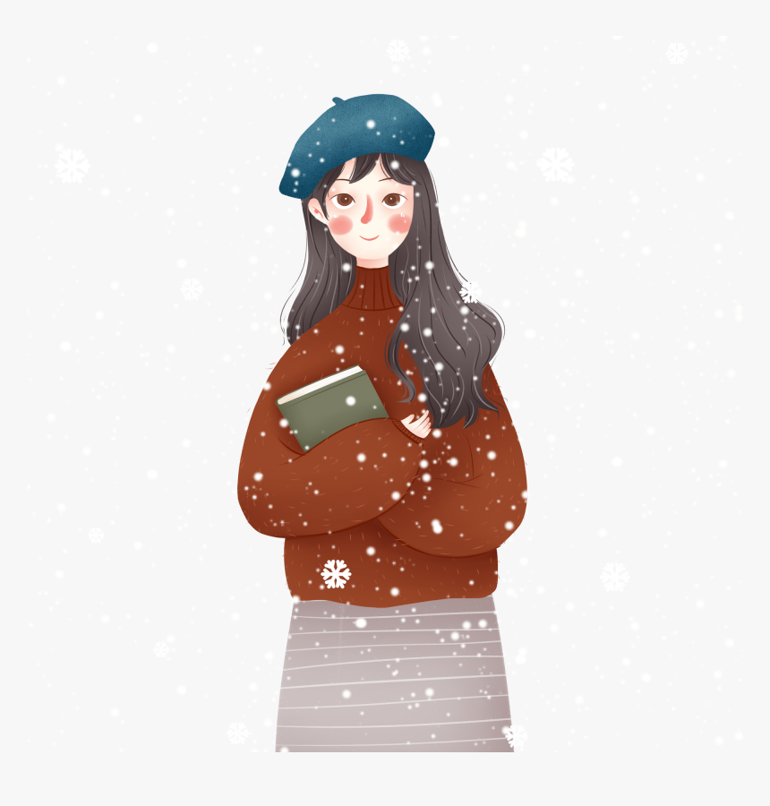 Transparent Snow Png Hd - Vẽ Cô Giáo Cầm Sách, Png Download
