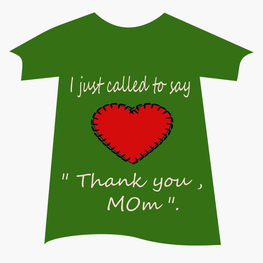 Tshirt Thankyou Mom 03 Clip Arts - Love, HD Png Download