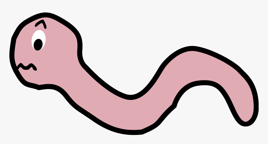 Pink,organ,area - Cartoon Worm Transparent Background, HD Png Download