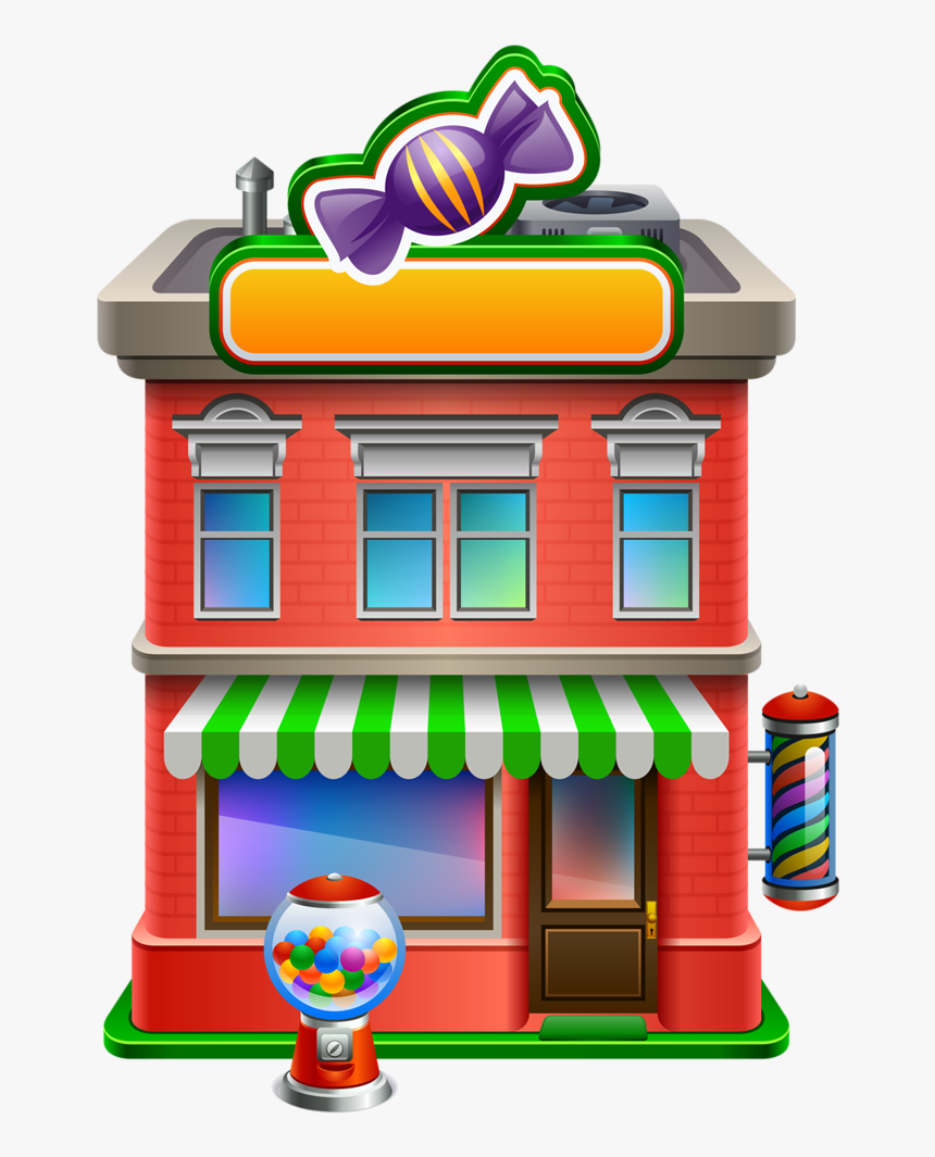 Casas Pal Cios E - Candy Store Clipart, HD Png Download