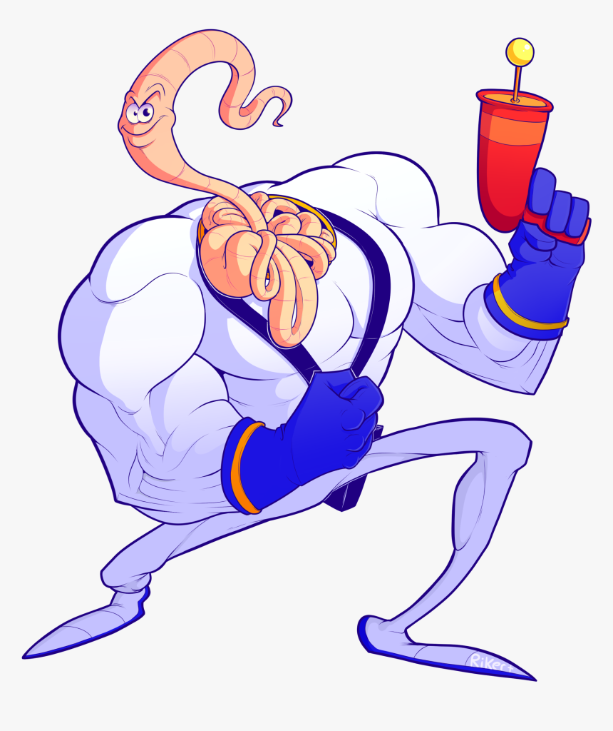 Earthworm Jim - Червяк Джим Пнг, HD Png Download