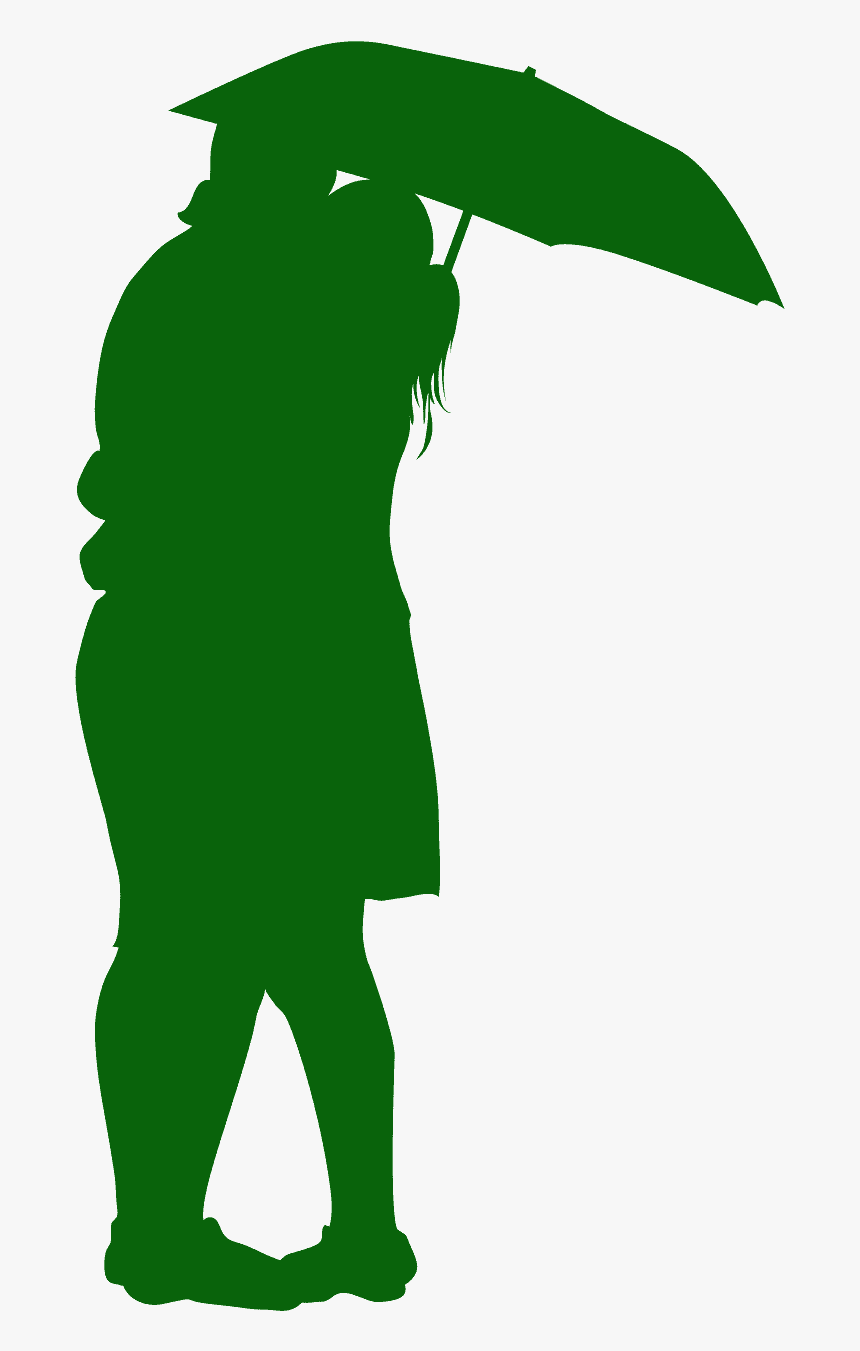 Sagoma Coppia Sotto Ombrello, HD Png Download