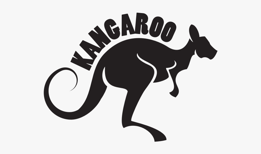 Kangaroo Silhouette Cut File - Kangaroo Vector, HD Png Download