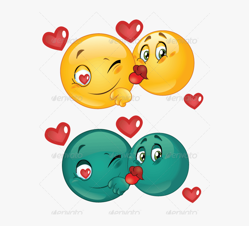 Couple Kiss Symbol Png, Transparent Png