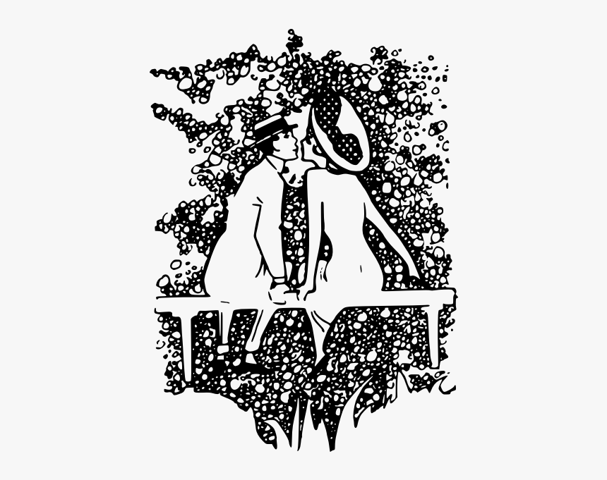 Kissing Couple-1573659336 - Illustration, HD Png Download