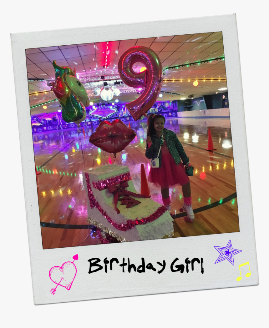 Neon 80s Rollerskating Party Birthday Girl - Roller Skating Birthday Party Ideas, HD Png Download