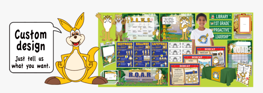 Pbis Posters Kangaroo Mascot Clip Art - Clip Art, HD Png Download