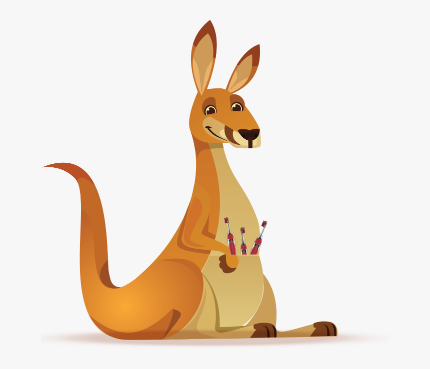 Canguru Na Bolsa Desenho, HD Png Download