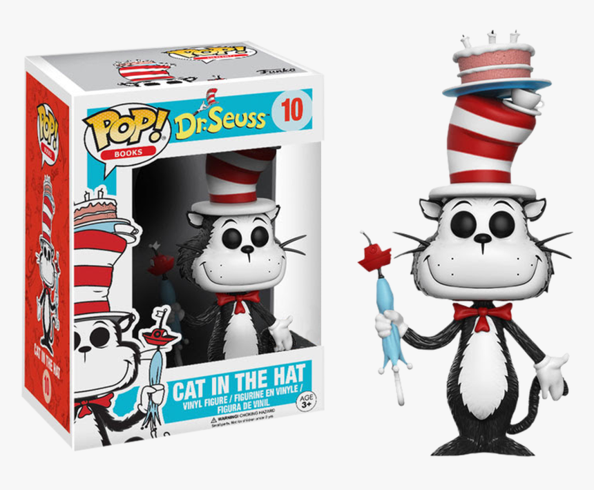 Cat In The Hat With Umbrella Us Exclusive Pop Vinyl - Cat In The Hat Funko Pop, HD Png Download